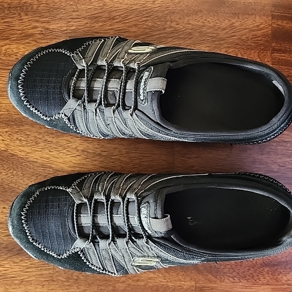 Womens, Skechers, Slip on Shoes, Black, Sz 7.5
